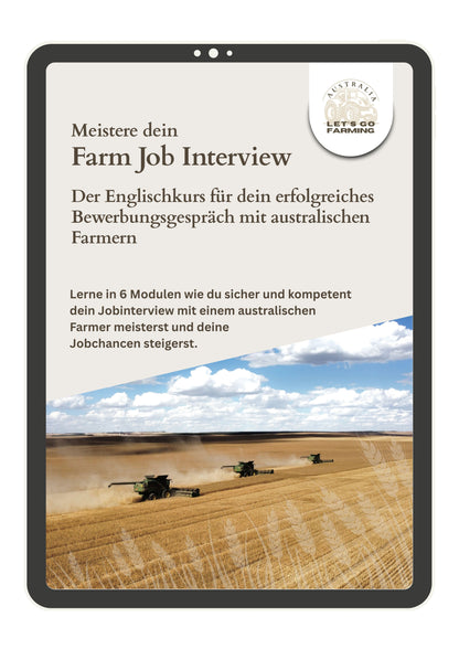 Englischkurs Farm Job Interview