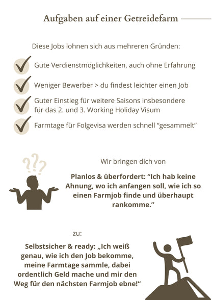 Einsteiger-Guide - Arbeiten auf Getreidefarmen in Australien ganz ohne Erfahrung! (E-Book)